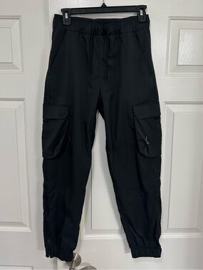 Air Jordan Black Cargo Pants with Utility Pockets